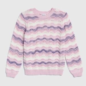 LACE SWEATER IN PEONY